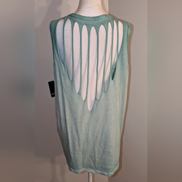 Torrid Mint Green Classic Fit Top - Slashed Back - Picture 3 of 7